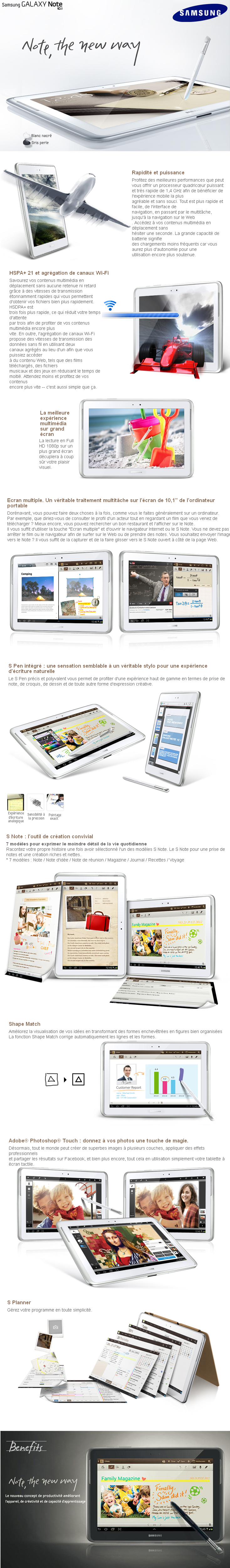 Acheter Tablette Samsung Galaxy Note 10.1" - 3G Wi-Fi - 16 GB Maroc