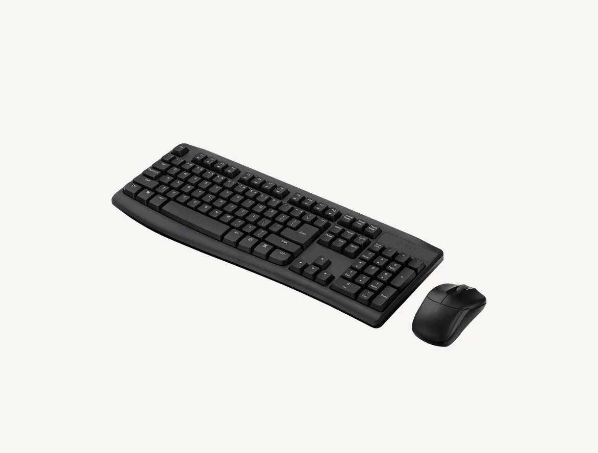 Ensemble clavier et souris sans fil Rapoo X1800PRO noir