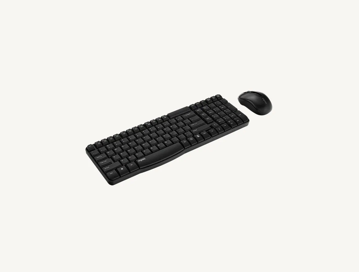 Ensemble clavier et souris sans fil Rapoo X1800S noir