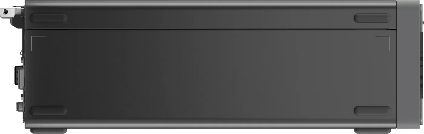 Le ThinkCentre neo 30s vu de côté, capot fermé