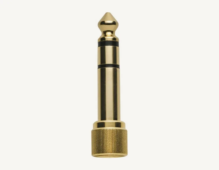 Adaptateur stéréo doré 3,5 mm vers 6,35 mm à visser Audio-Technica 386500980