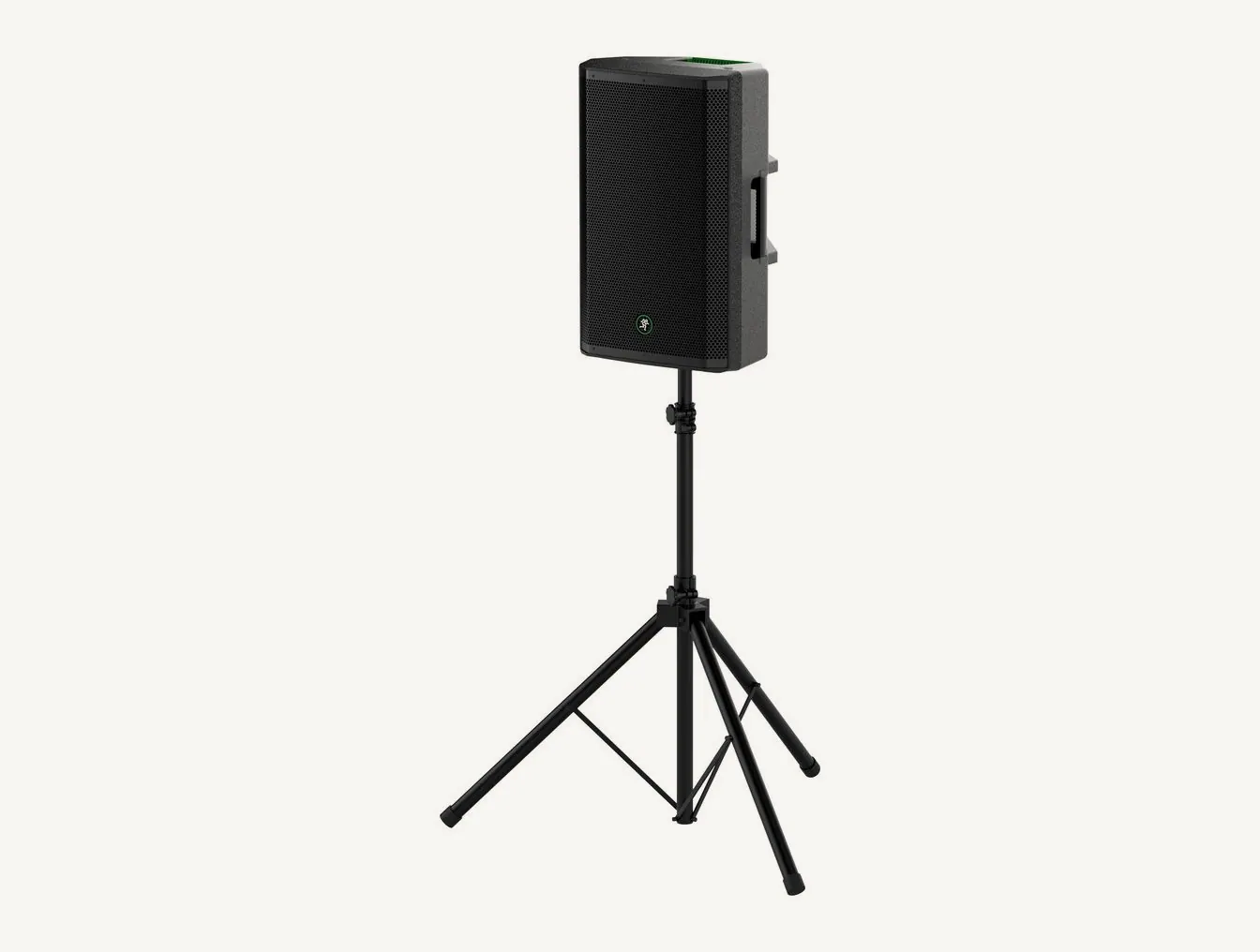 Thrash215 montée sur un trépied d'enceinte