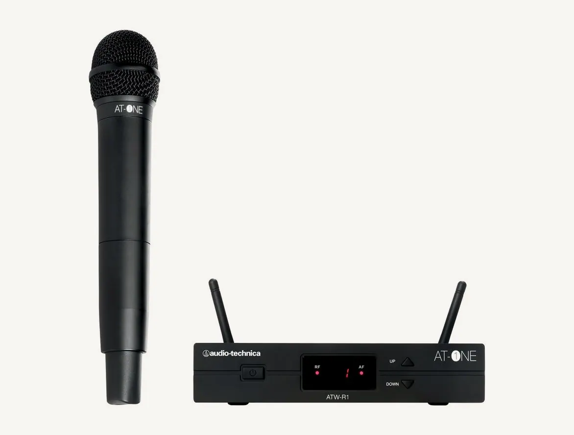 Système sans fil AT-One ATW-13 : micro main ATW-T3 et récepteur ATW-R1