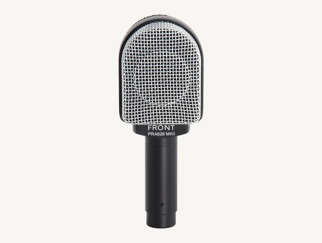 Micro pour instrument Superlux PRA628MKII, grille plate marquée FRONT