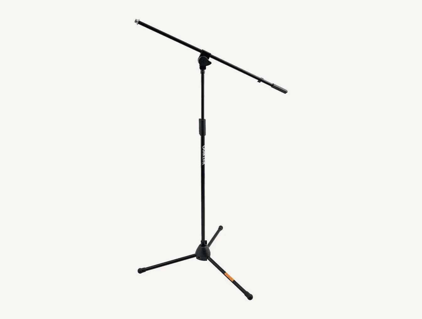 Pied de micro Quik Lok A/302 BK noir, trépied ouvert et perche inclinée