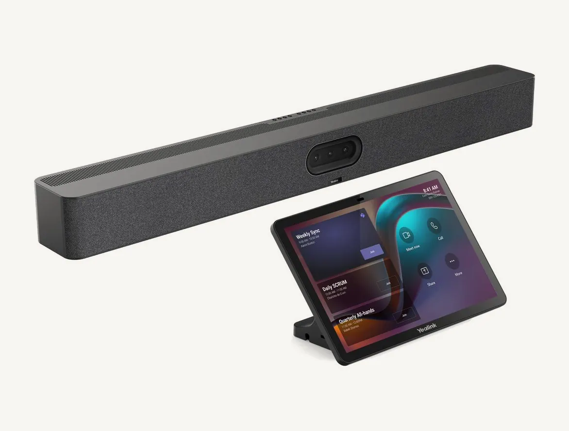 Barre Yealink MeetingBar A50 et console tactile CTP25 du kit A50-031
