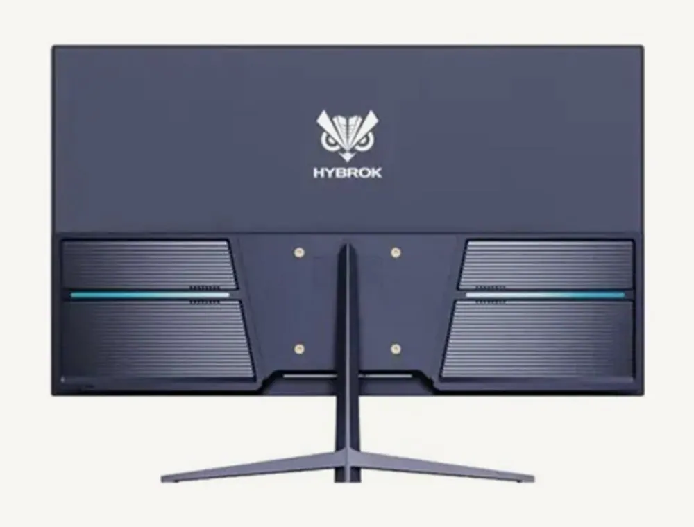 Dos du Hybrok HG27IPS180 avec ses bandeaux lumineux et la fixation murale