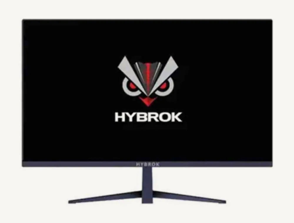 Écran Hybrok HG27IPS180 de face, dalle plate et pied en V