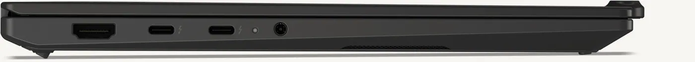 Flanc gauche du ThinkPad X1 Carbon Gen 14 : HDMI, deux Thunderbolt 4 et prise casque
