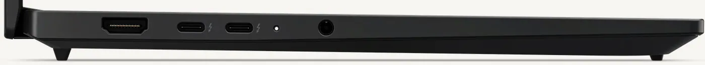Flanc gauche du ThinkPad T14s Gen 7 : HDMI, deux Thunderbolt 4 et prise casque