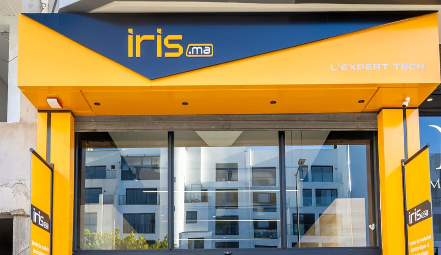 Façade du magasin iris.ma à Casablanca