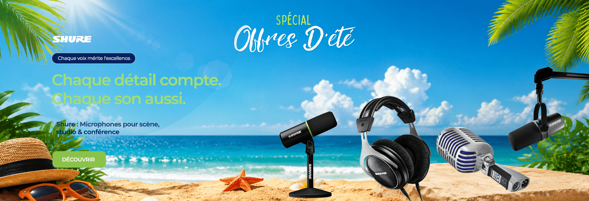 Tous les produits de Shure disponibles au Maroc